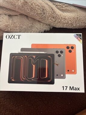 Ozct 17 Max Tablet with Stylus - Orange & Gray